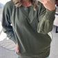 🔥Limited Sale 50%OFF👚Women's Pocketed Pullover with Ribbed Pattern
