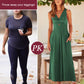Cutout V-Neck Women's Wide-Leg Jumpsuit