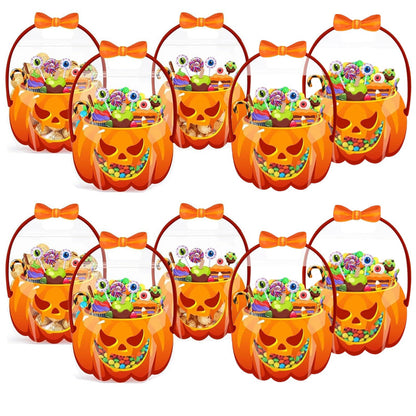 👻Halloween Bestsellers-60%off🎃Halloween Transparent Pumpkin Favor Bags✨Perfect for Party, Trick-or-Treat, Classroom Gifts