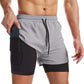 ✨️HOT SALE 50% OFF✨️Men's 2-in-1 Quick-Dry Sports Shorts
