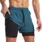 ✨️HOT SALE 50% OFF✨️Men's 2-in-1 Quick-Dry Sports Shorts