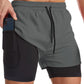 ✨️HOT SALE 50% OFF✨️Men's 2-in-1 Quick-Dry Sports Shorts