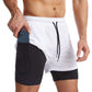 ✨️HOT SALE 50% OFF✨️Men's 2-in-1 Quick-Dry Sports Shorts