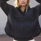 🔥Women's Oversized Hooded Puffer Jacket Quilted Lightweight Winter Warm Pullover Padded Hoodies Coat