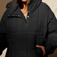 🔥Women's Oversized Hooded Puffer Jacket Quilted Lightweight Winter Warm Pullover Padded Hoodies Coat