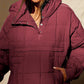 🔥Women's Oversized Hooded Puffer Jacket Quilted Lightweight Winter Warm Pullover Padded Hoodies Coat