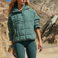 🔥Women's Oversized Hooded Puffer Jacket Quilted Lightweight Winter Warm Pullover Padded Hoodies Coat