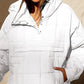 🔥Women's Oversized Hooded Puffer Jacket Quilted Lightweight Winter Warm Pullover Padded Hoodies Coat