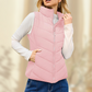 🔥Womens Sleeveless Zip Up Outerwear Stand Collar Quilted Puffer Vest(Buy 2 Free Shipping)