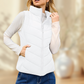🔥Womens Sleeveless Zip Up Outerwear Stand Collar Quilted Puffer Vest(Buy 2 Free Shipping)