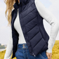🔥Womens Sleeveless Zip Up Outerwear Stand Collar Quilted Puffer Vest(Buy 2 Free Shipping)