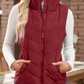 🔥Womens Sleeveless Zip Up Outerwear Stand Collar Quilted Puffer Vest(Buy 2 Free Shipping)