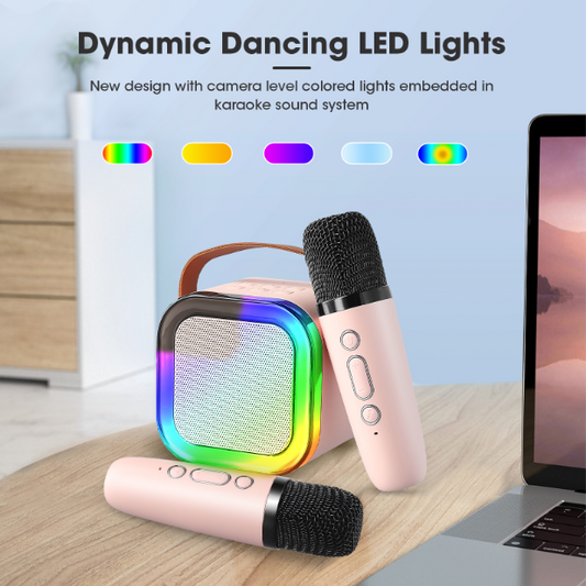 💥Black Friday Hot Sales💥Mini Karaoke Machine with Wireless Microphones🎵
