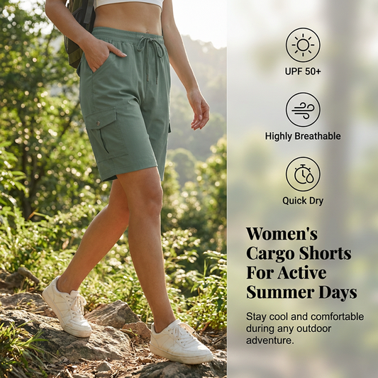 🥳2026 HOT SALE🥳💞50K+ SOLD!💥Women's Quick-Dry Cargo Shorts with Pockets