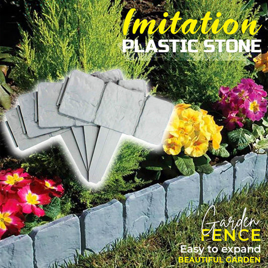 🔥LIMITED TIME 60% OFF! 🏡Imitation Stone Garden Fence - DIY Garden Edging Border🌿✨
