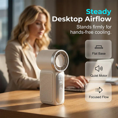 ❄️ Portable High-Speed Mini Fan 💨 Durable Compact Handheld Cooling Fan