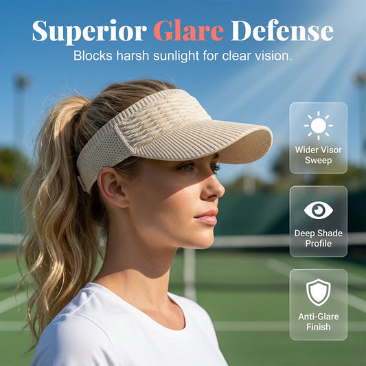 🔥SUMMER HOT SALE £7.99!!💥50K+ SOLD!🔥SunSafeTok Women’s High Ponytail Visor Hat 🧢 Breathable, Open-Top UV400 Protection ☀️🇬🇧  Perfect for Running, Hiking, Beach Days & Everyday “That Girl” Style 💁‍♀️✨