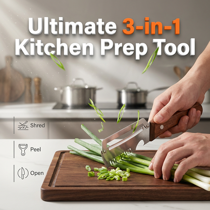 ✨LIMITED SALE BUY 1 GET 1 FREE!!✨3-in-1 Scallion Shredder & Peeler Kitchen Tool