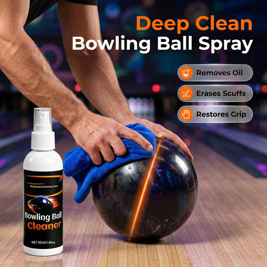 🥳2026 HOT SALE🥳💞50K+ SOLD!🎳💪 50% OFF! Pro-Grade Bowling Ball Cleaner – Instantly removes lane oil. Includes premium towel. Keeps your ball performing like new! ✨