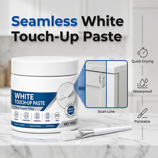 🥳2026 HOT SALE🥳💞50K+ SOLD!🎁White Furniture Touch-Up Paste with Brush