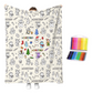 ⏳LAST DAY SALE ONLY￡9.99! ✨💯 Personalised Colouring Blanket – The Unique DIY Gift They’ll Love