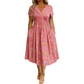 🎉LAST DAY SALE - 59% OFF⚡Women's V-Neck Floral Print Dress with Twist Waist