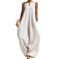 🌸Women's Sleeveless V-Neck Wide-Leg Jumpsuit with Pockets