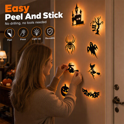 🥳2026 HOT SALE🥳💞50K+ SOLD!🎁🎁Halloween Glow in Dark Wall Stickers