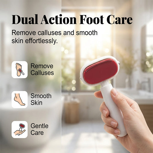 🔥LAST DAY B1G1 FREE 🦶 £7.99｜Double‑Sided Foot Scraper for Callus & Dead Skin