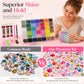💕LAST DAY-50% OFF✨️AB Color Jelly Flatback Resin Rhinestones Kit with Storage Organizer Box Glue and Tools for DIY Nail Art Clothes and Phone Case Decoration