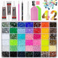 💕LAST DAY-50% OFF✨️AB Color Jelly Flatback Resin Rhinestones Kit with Storage Organizer Box Glue and Tools for DIY Nail Art Clothes and Phone Case Decoration