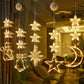 🎄🎅 CHRISTMAS MEGA SALE! 🎁 ONLY £7.99! 💖DIY Christmas Snowflake Suction Cup LED Lights ✨ | Battery Operated, Warm & Multi-Colour, Window Suction Lights, Christmas Home & Party Decor