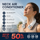 ⏰Last Day Special Price ￡12.99!!❄️Neck Air Conditioner Fan – Ultra‑quiet, 360° rotating, 3 speeds. Hands‑free cooling, long battery. Summer essential! 😎🌬️